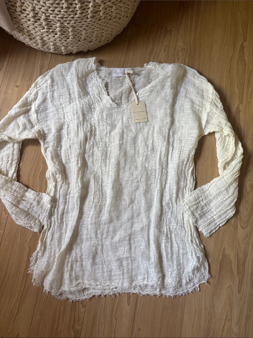 Logan Hollowell Linen Top